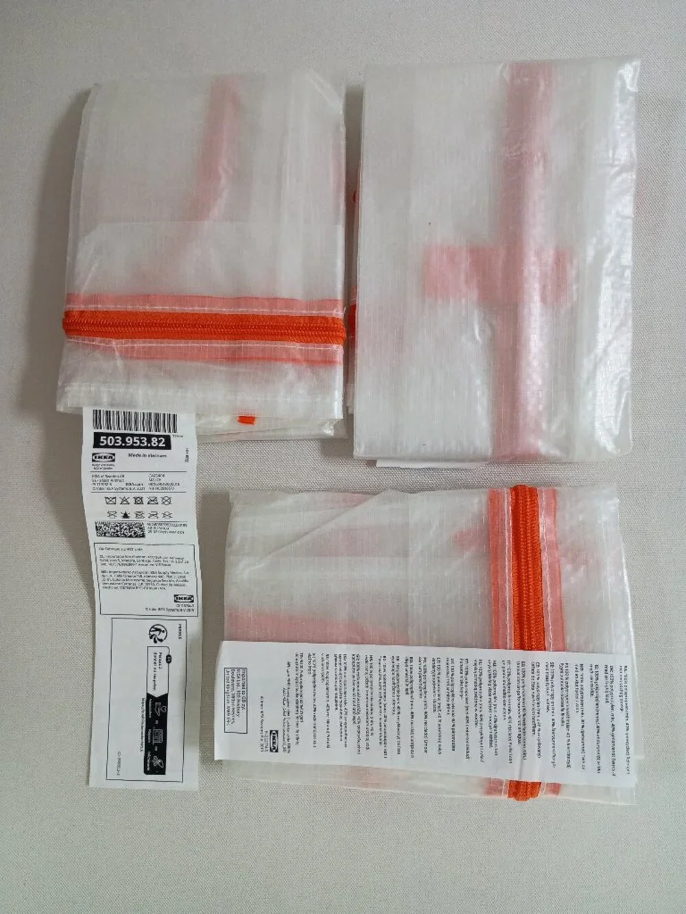NEW Set of 3 IKEA PÄRKLA Zippered Storage Case/Bags 21 ¾ 